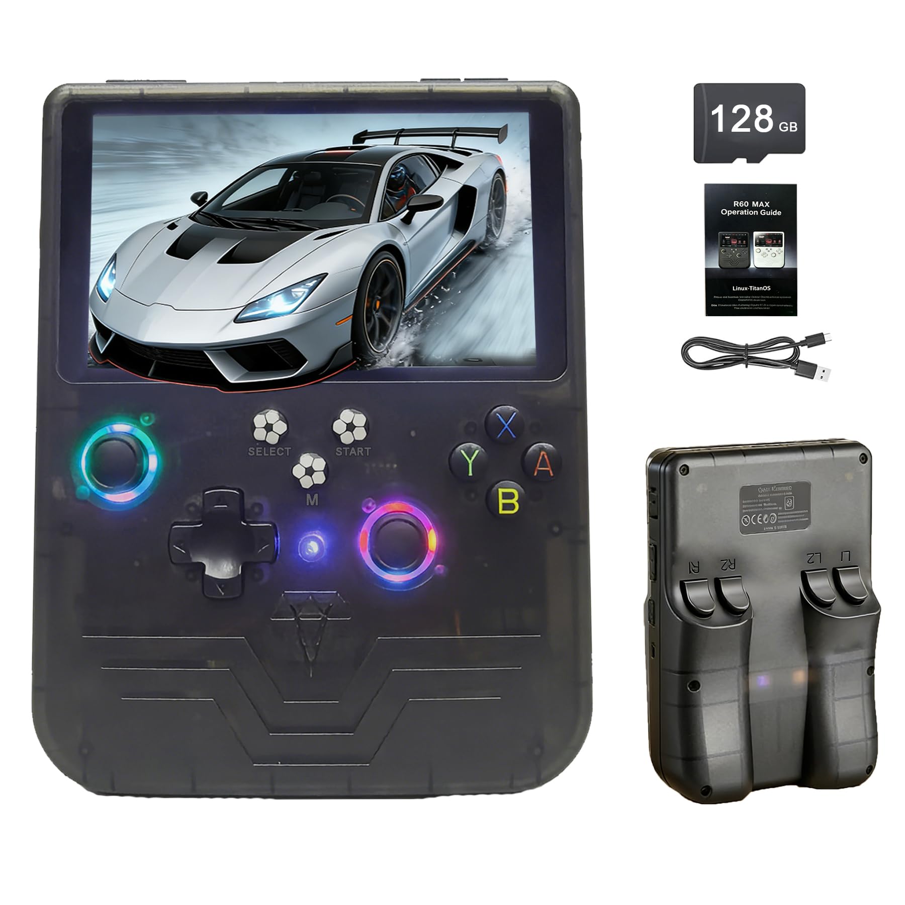 Amazon.com: RegiisJoy R60MAX Handheld Game Console, 5.5 Inch Large